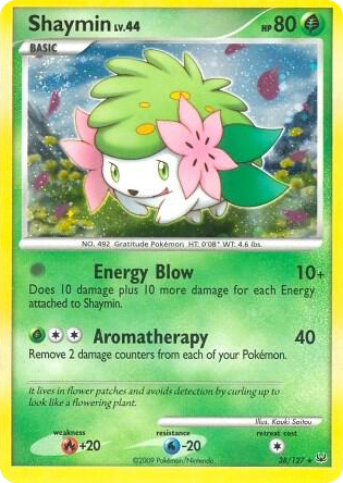 0038 Shaymin - 38/127 (DPPt Platinum) Holo Rare Deck Exclusives