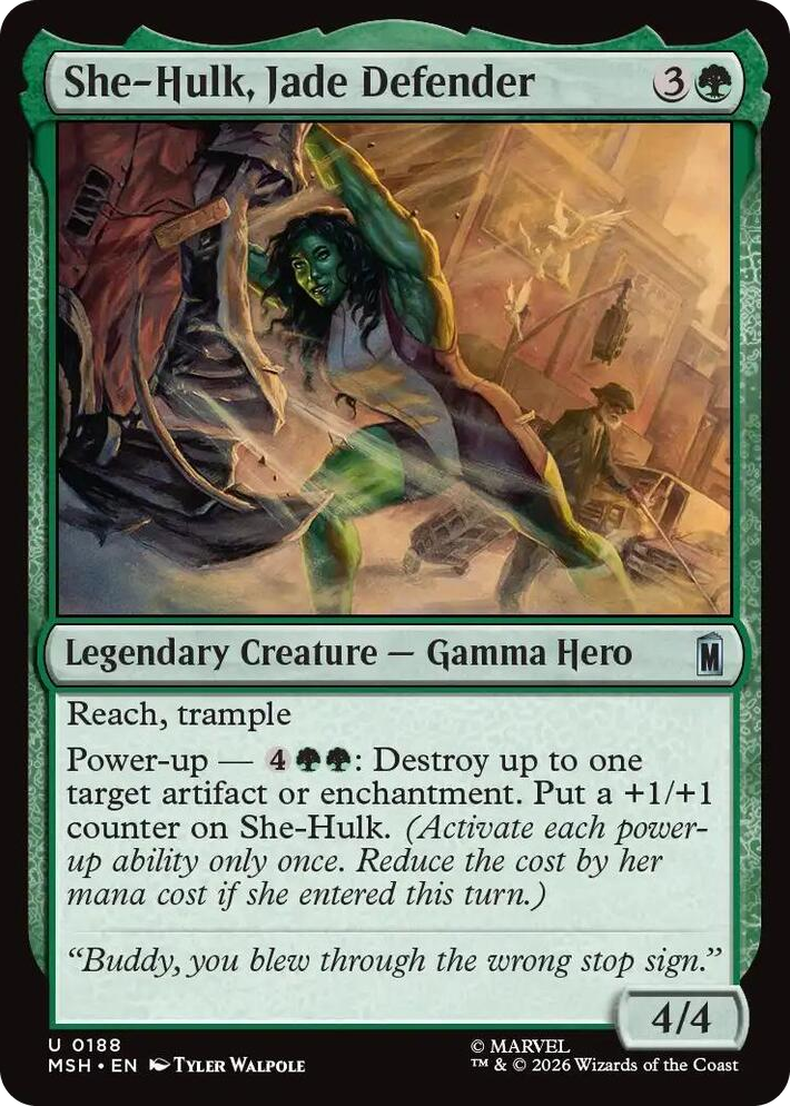 0188 She-Hulk, Jade Defender U Marvel Super Heroes