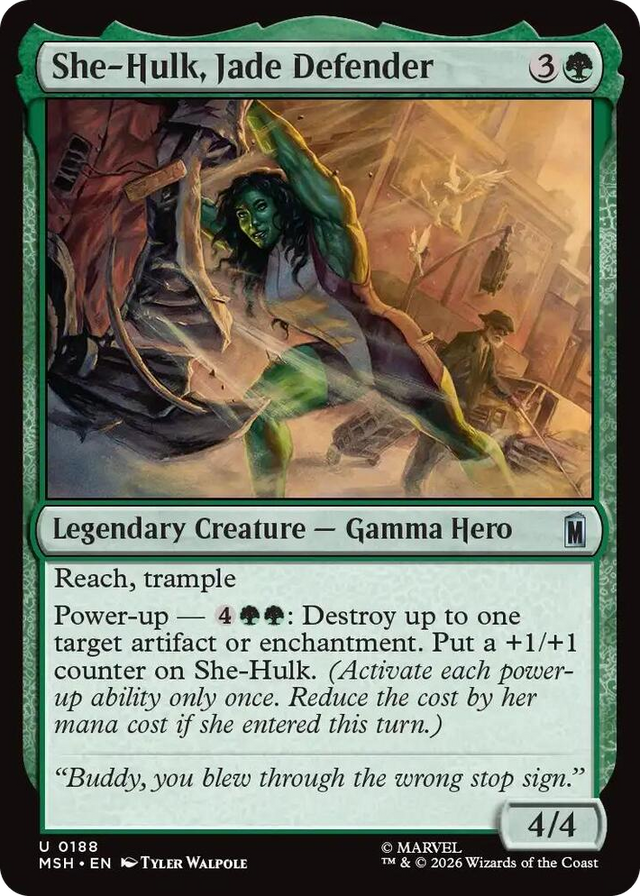 0188 She-Hulk, Jade Defender U Marvel Super Heroes