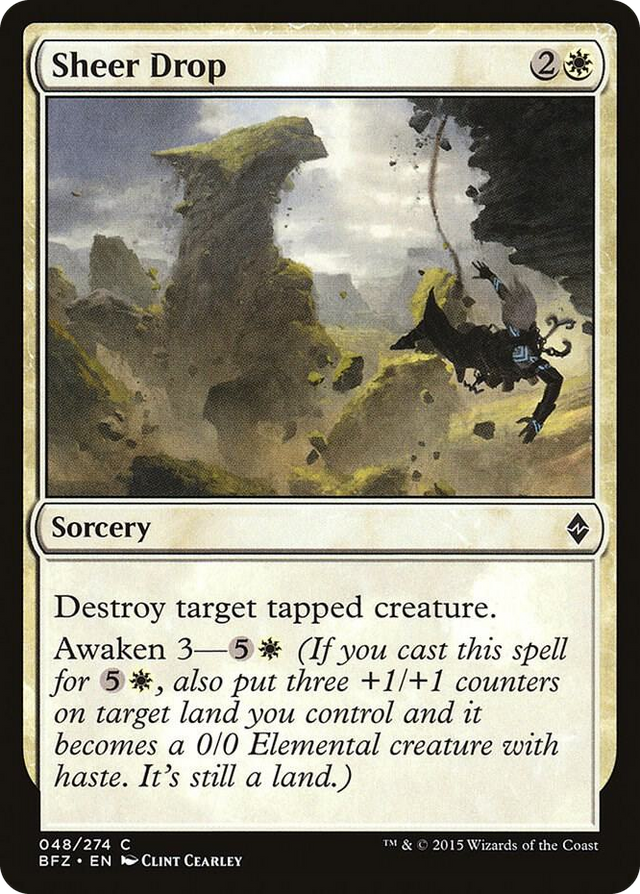 0048 Sheer Drop C Battle for Zendikar