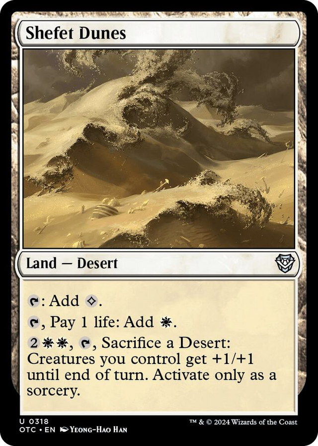 0318 Shefet Dunes U Commander: Outlaws of Thunder Junction