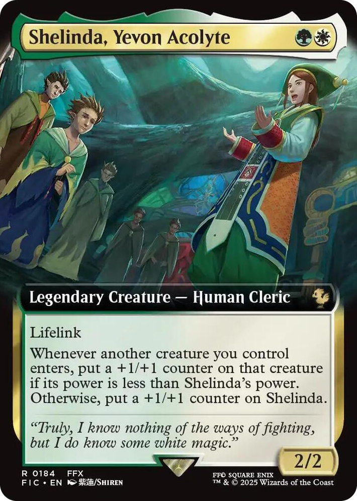 0184 Shelinda, Yevon Acolyte (Extended Art) R Commander: FINAL FANTASY