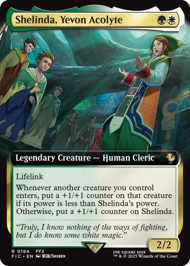 0184 Shelinda, Yevon Acolyte (Extended Art) R Commander: FINAL FANTASY