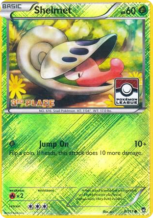 0008 Shelmet - 8/111 (Pokemon League) [3rd Place] Promo League & Championship Cards