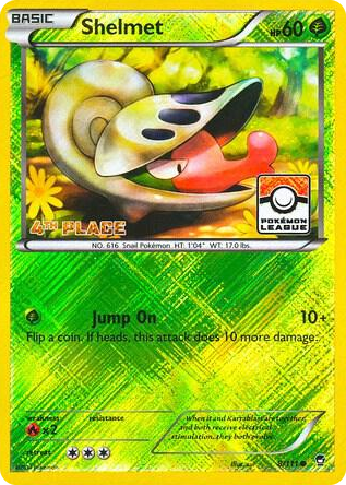 0008 Shelmet - 8/111 (Pokemon League) [4th Place] Promo League & Championship Cards