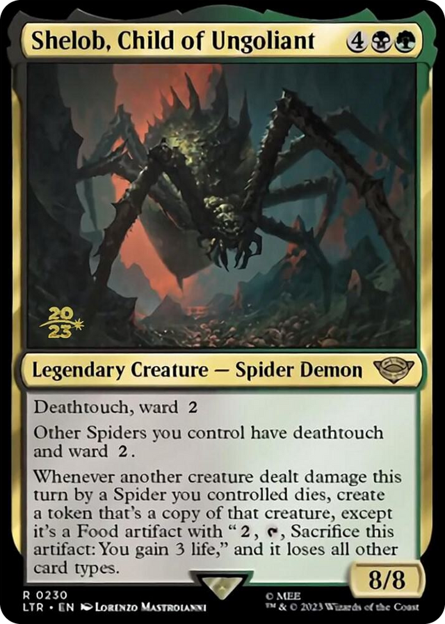 0230 Shelob, Child of Ungoliant R Prerelease Cards