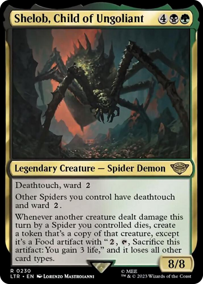 Shelob, Child of Ungoliant #230 R - Universes Beyond: The Lord of the Rings: Tales of Middle-earth Pokemon card