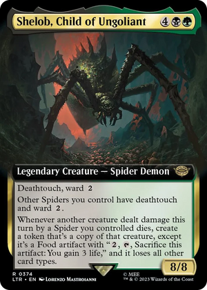 0374 Shelob, Child of Ungoliant (Extended Art) R Universes Beyond: The Lord of the Rings: Tales of Middle-earth