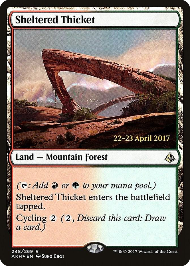 0248 Sheltered Thicket R Prerelease Cards