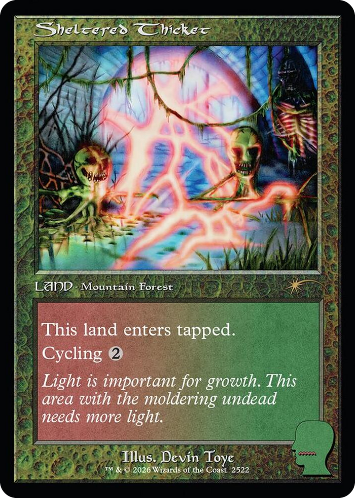 Sheltered Thicket #2522 R - Secret Lair Drop Series Pokemon card