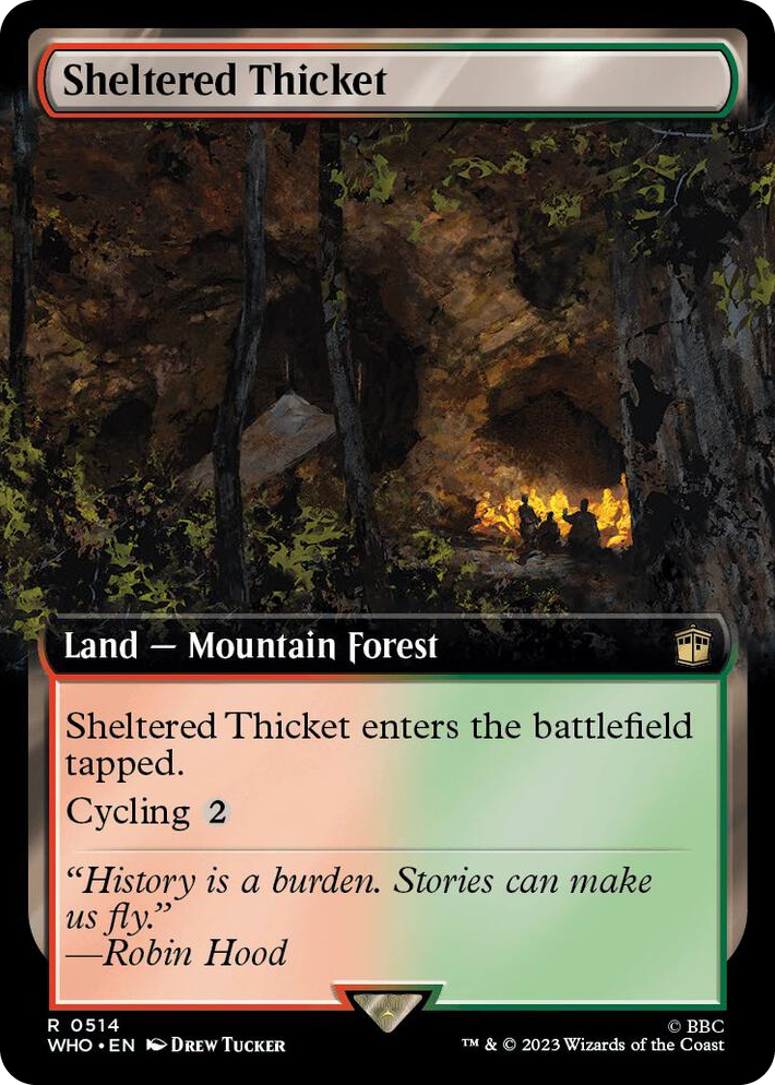 0514 Sheltered Thicket (Extended Art) R Universes Beyond: Doctor Who