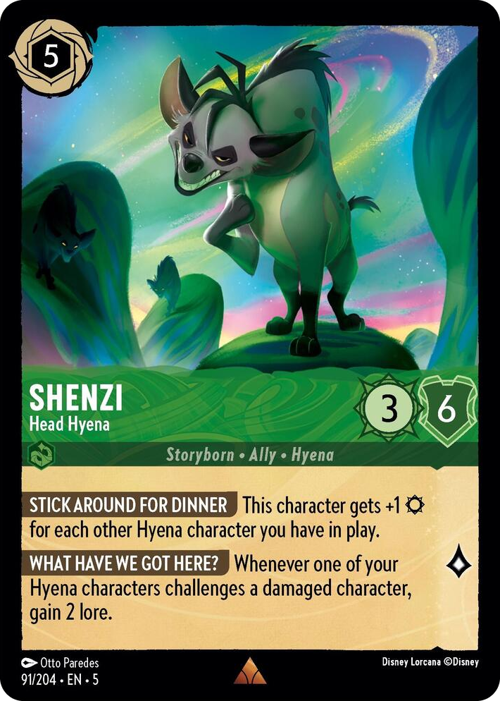 0091 Shenzi - Head Hyena Rare Shimmering Skies