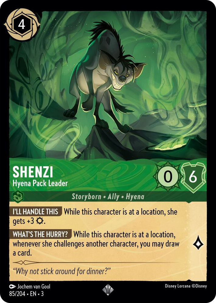 0085 Shenzi - Hyena Pack Leader Super Rare Into the Inklands