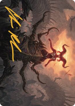 0026 Sheoldred, the Apocalypse Art Card (Gold-Stamped Signature) S Art Series: Dominaria United