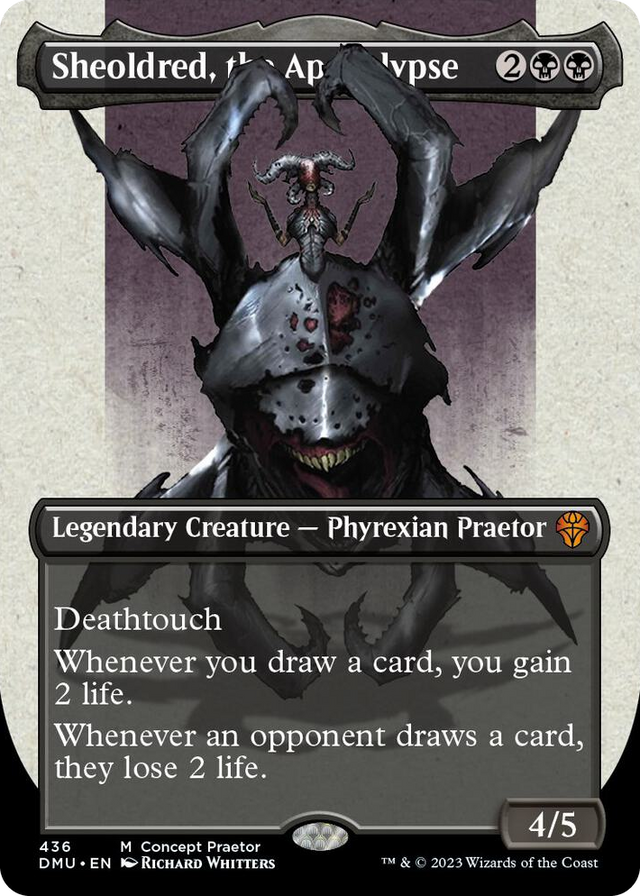 0436 Sheoldred, the Apocalypse (Concept Praetor) (Step-And-Compleat Foil) M Phyrexia: All Will Be One