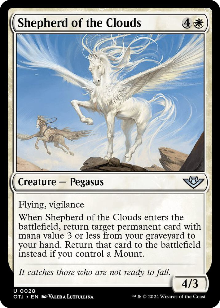 0028 Shepherd of the Clouds U Outlaws of Thunder Junction