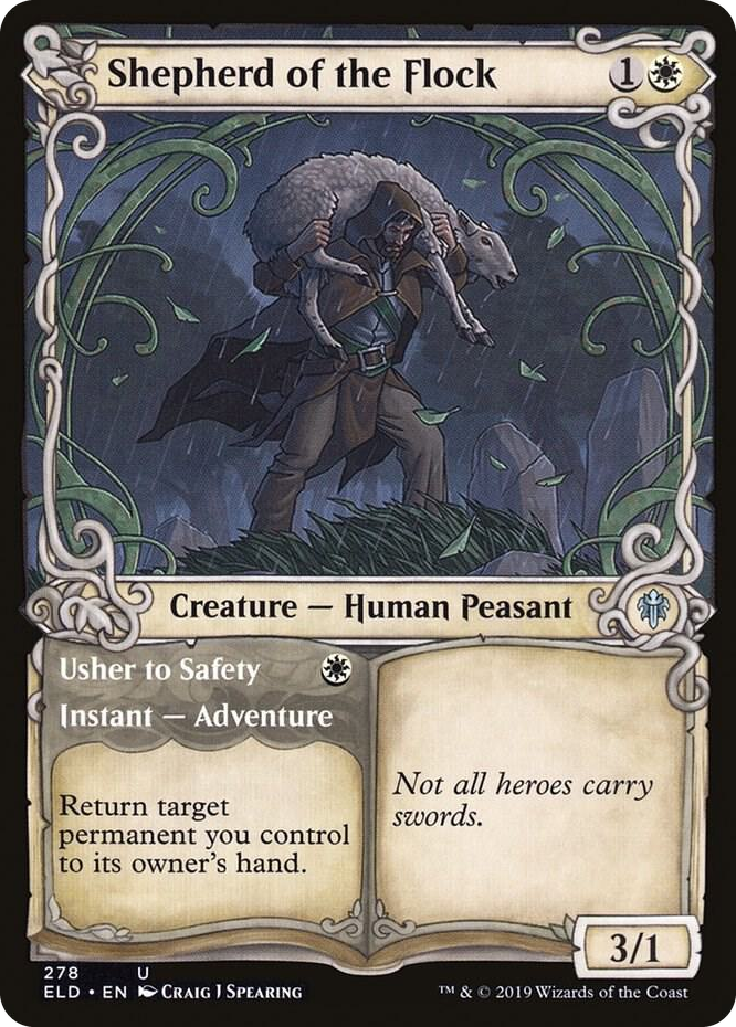 0278 Shepherd of the Flock (Showcase) U Throne of Eldraine