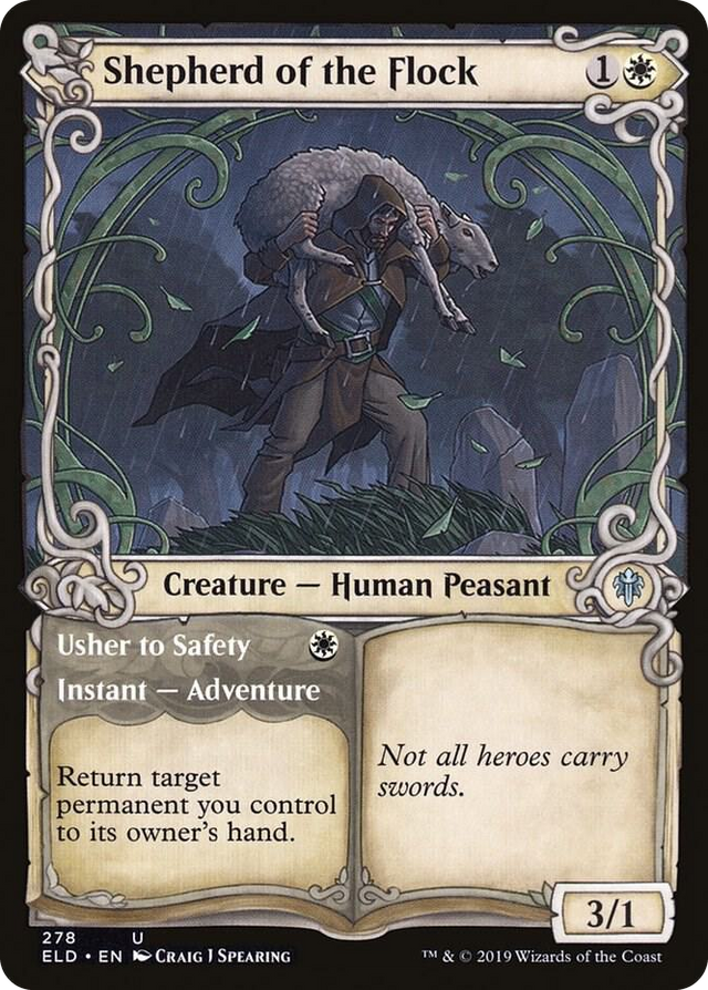 0278 Shepherd of the Flock (Showcase) U Throne of Eldraine