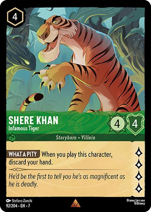 0092 Shere Khan - Infamous Tiger Rare Archazia's Island
