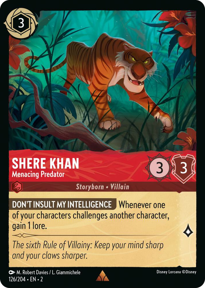 0126 Shere Khan - Menacing Predator Rare Rise of the Floodborn