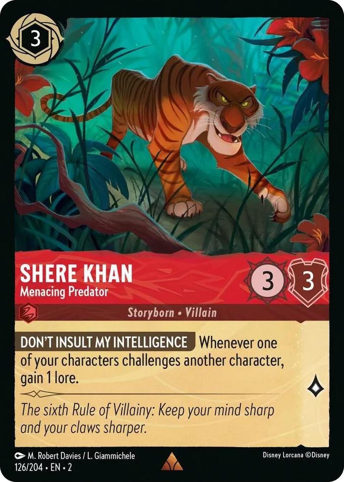 0126 Shere Khan - Menacing Predator Rare Rise of the Floodborn