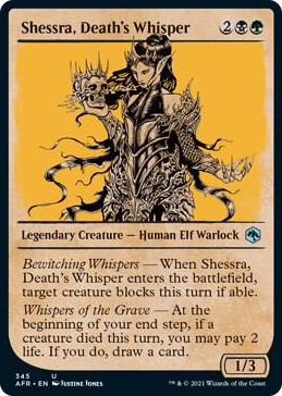 0345 Shessra, Death's Whisper (Showcase) U Adventures in the Forgotten Realms