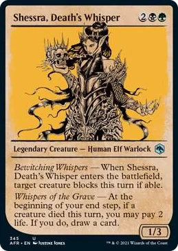 0345 Shessra, Death's Whisper (Showcase) U Adventures in the Forgotten Realms