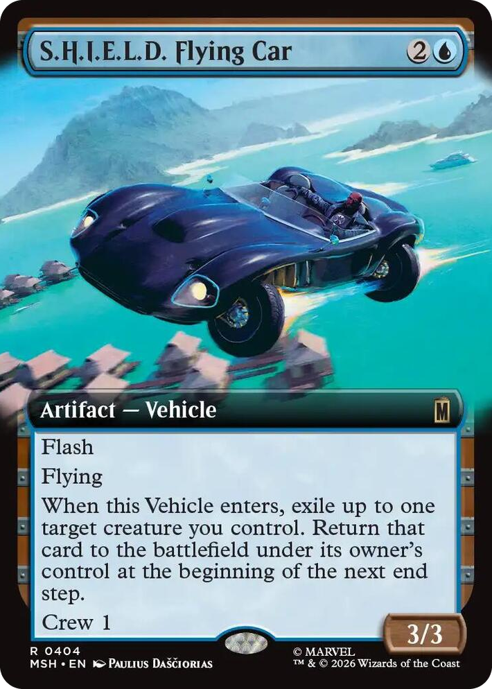 0404 S.H.I.E.L.D. Flying Car (Extended Art) R Marvel Super Heroes