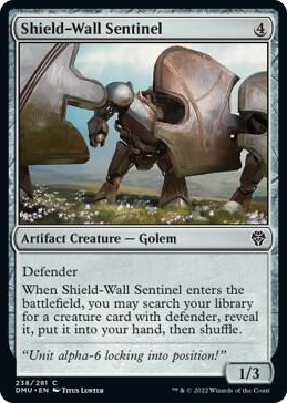 0238 Shield-Wall Sentinel C Dominaria United