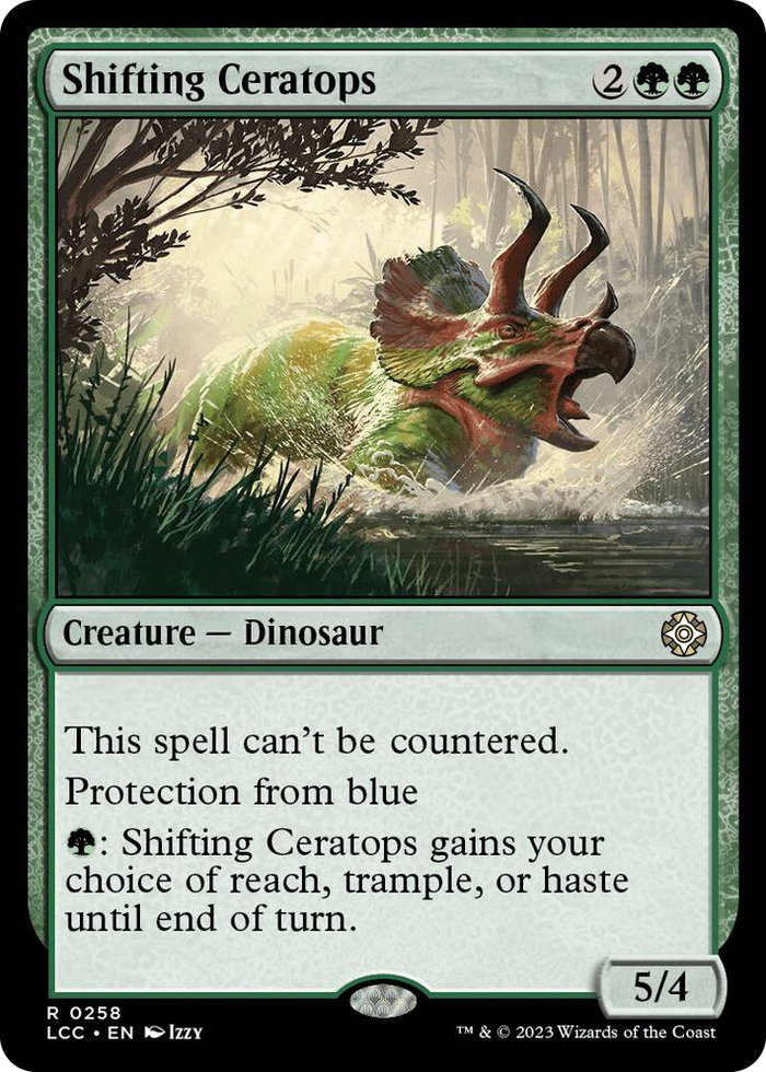 Shifting Ceratops #258 R - Commander: The Lost Caverns of Ixalan Pokemon card
