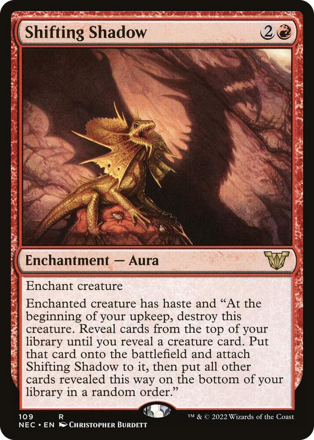 0109 Shifting Shadow R Commander: Kamigawa: Neon Dynasty