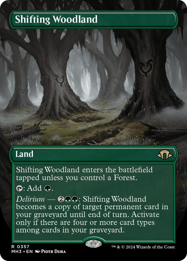 0357 Shifting Woodland (Borderless) R Modern Horizons 3