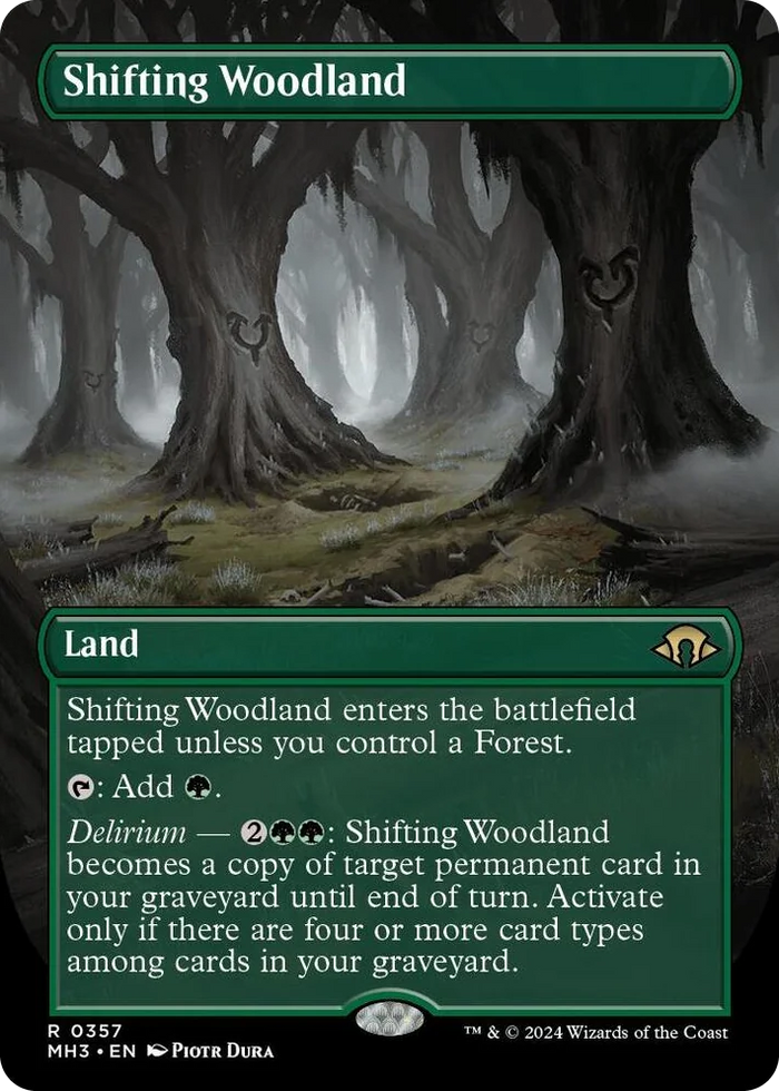 0357 Shifting Woodland (Borderless) R Modern Horizons 3