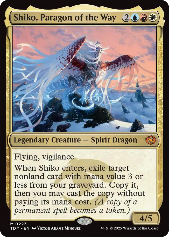 Shiko, Paragon of the Way #223 M - Dragonstorm Pokemon card
