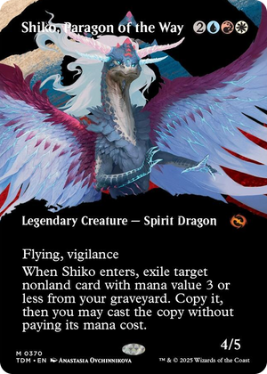 0370 Shiko, Paragon of the Way (Borderless) M Dragonstorm