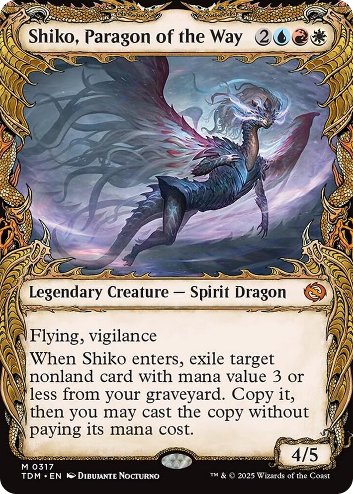 0317 Shiko, Paragon of the Way (Showcase) M Dragonstorm