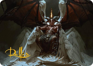 0004 Shilgengar, Sire of Famine Art Card (Gold-Stamped Signature) S Art Series: Modern Horizons 3
