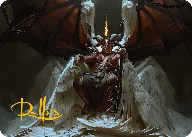 Shilgengar, Sire of Famine Art Card (Gold-Stamped Signature) #4 S - Art Series: Modern Horizons 3 Pokemon card