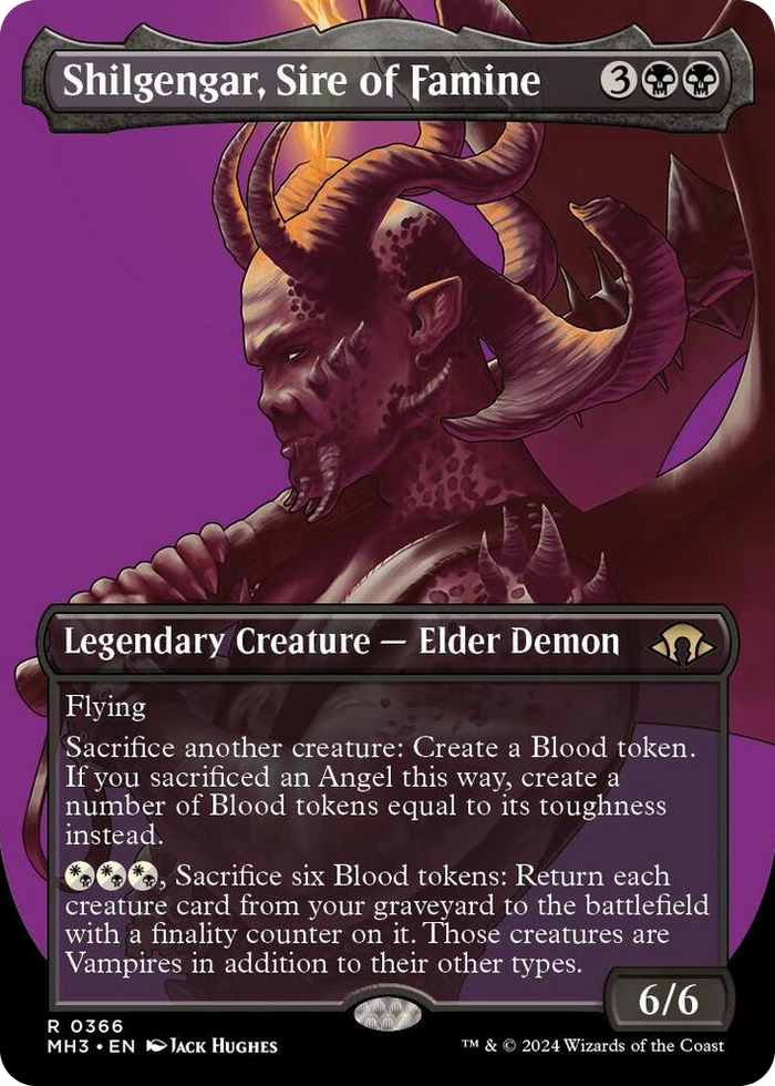 Shilgengar, Sire of Famine (Borderless) #366 R - Modern Horizons 3 Pokemon card