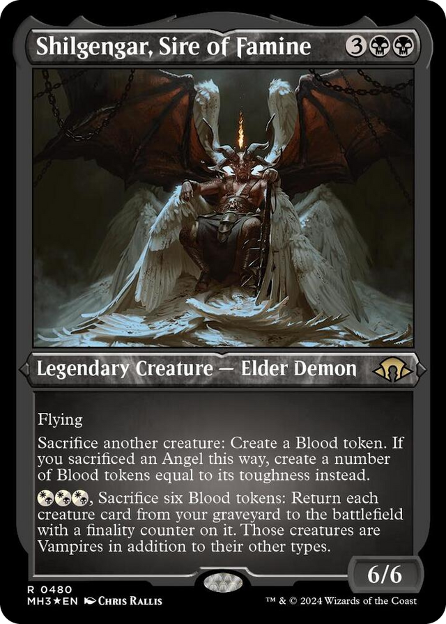 0480 Shilgengar, Sire of Famine (Foil Etched) R Modern Horizons 3