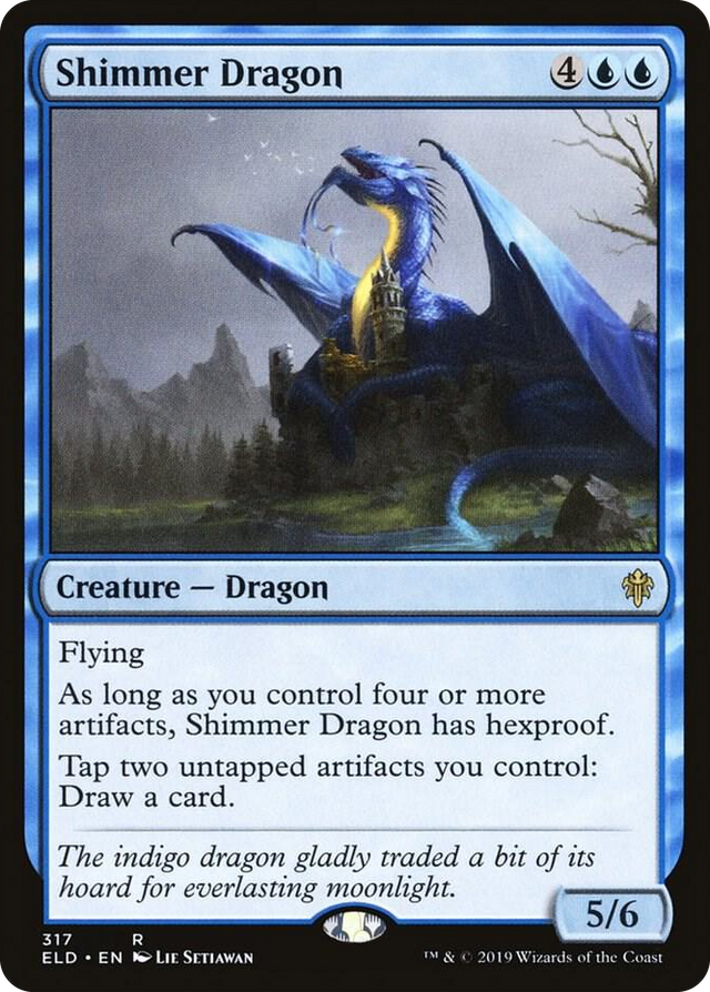 0317 Shimmer Dragon R Throne of Eldraine