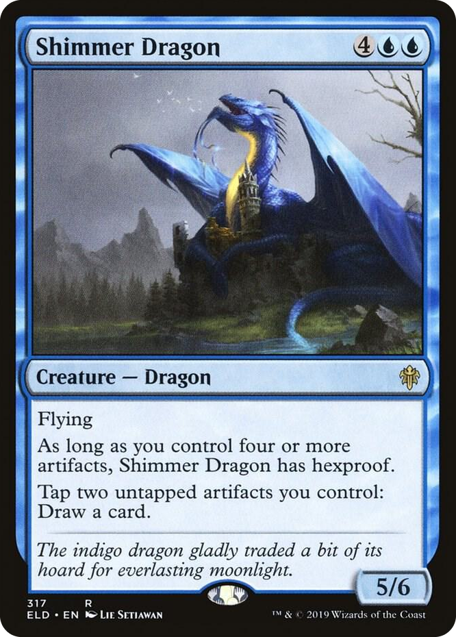 0317 Shimmer Dragon R Throne of Eldraine