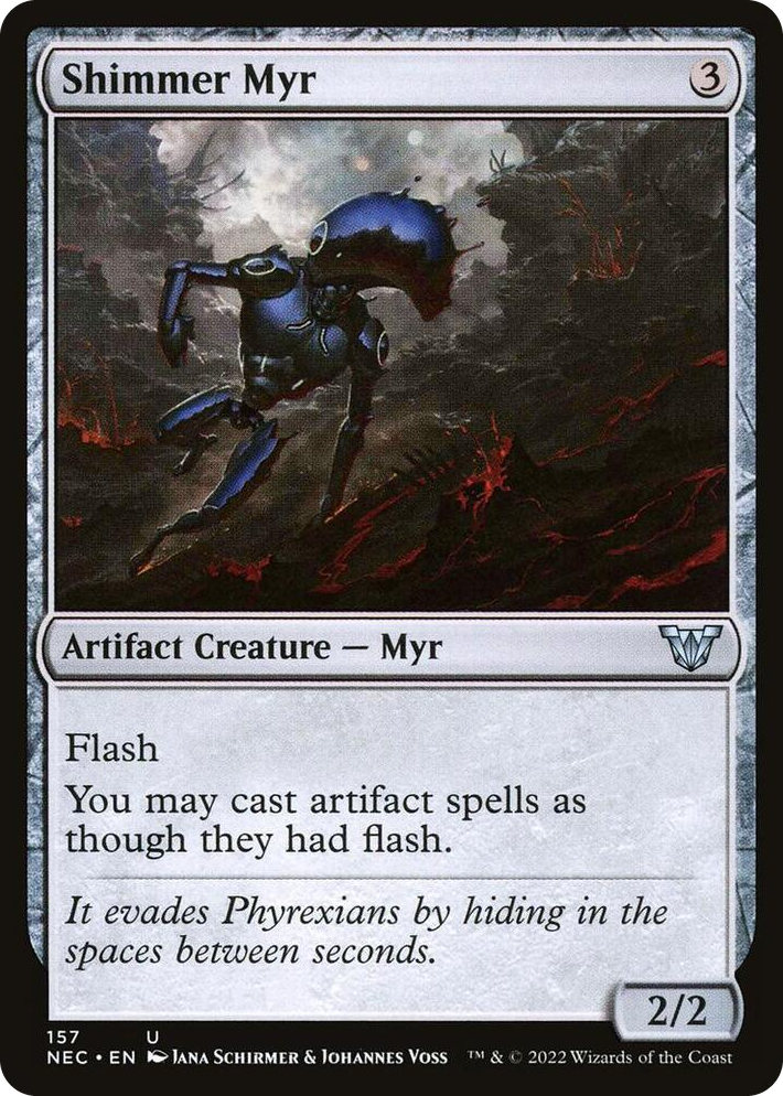 0157 Shimmer Myr U Commander: Kamigawa: Neon Dynasty