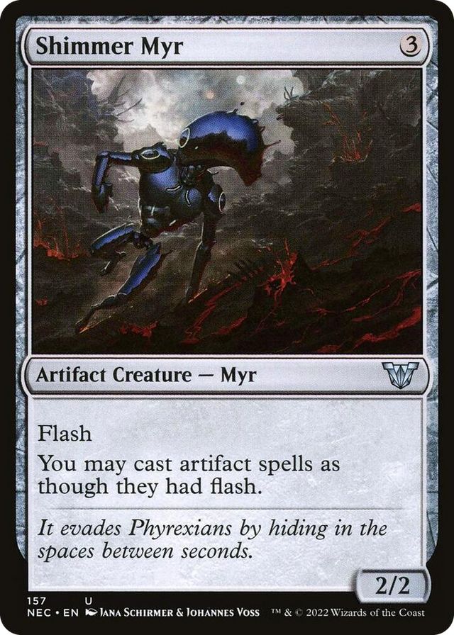 0157 Shimmer Myr U Commander: Kamigawa: Neon Dynasty