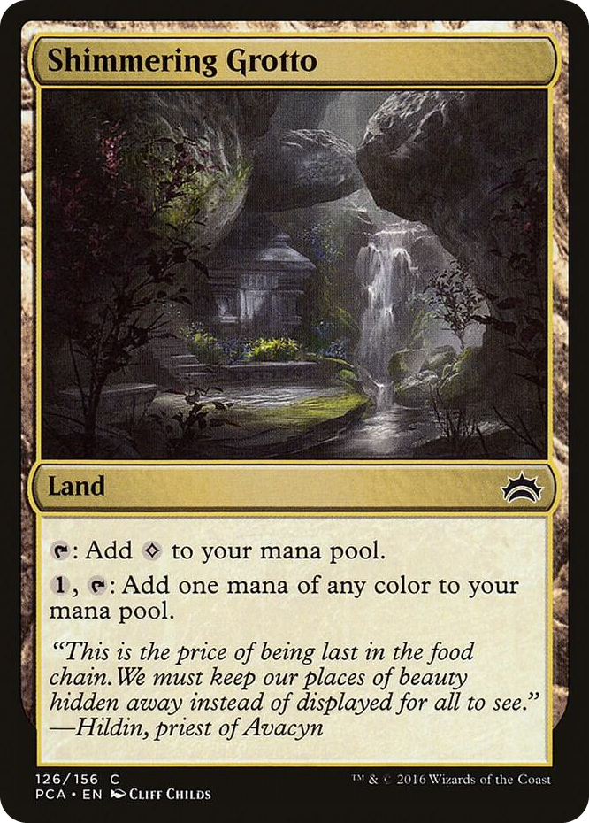 Shimmering Grotto #126 C - Planechase Anthology Pokemon card