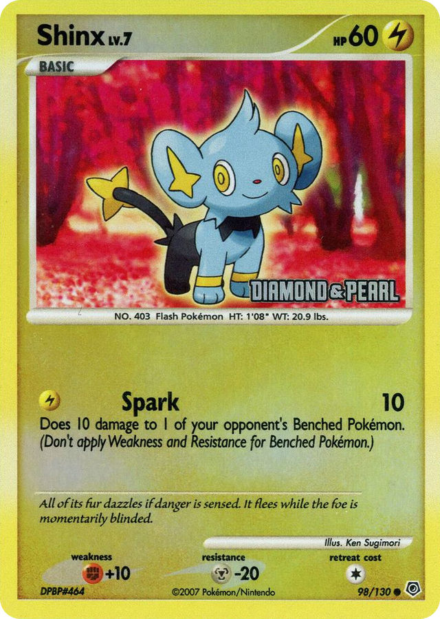 0098 Shinx - 98/130 [Diamond & Pearl] Promo Burger King Promos