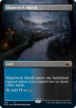 0285 Shipwreck Marsh (Borderless) R Innistrad: Midnight Hunt