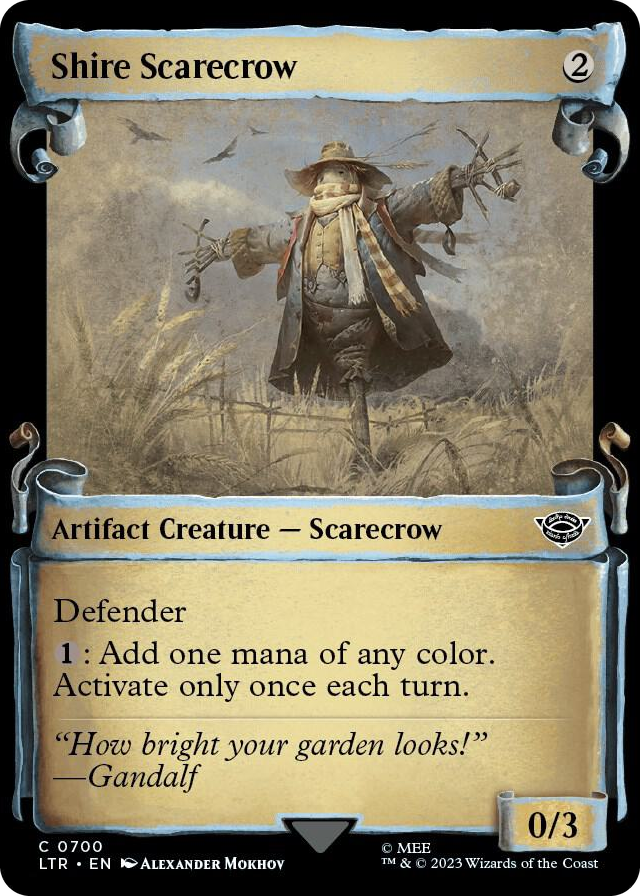 Shire Scarecrow (Showcase Scrolls) #700 C - Universes Beyond: The Lord of the Rings: Tales of Middle-earth Pokemon card