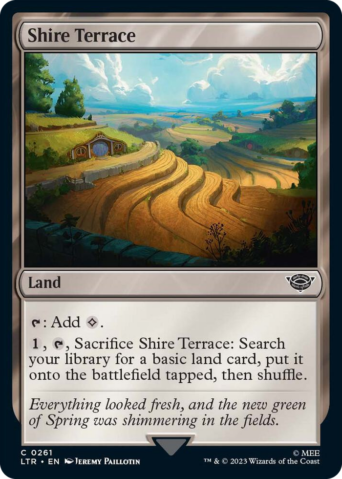 Shire Terrace #261 C - Universes Beyond: The Lord of the Rings: Tales of Middle-earth Pokemon card