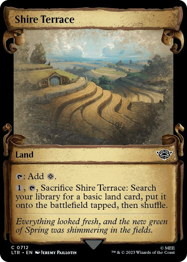 Shire Terrace (Showcase Scrolls) #712 C - Universes Beyond: The Lord of the Rings: Tales of Middle-earth Pokemon card